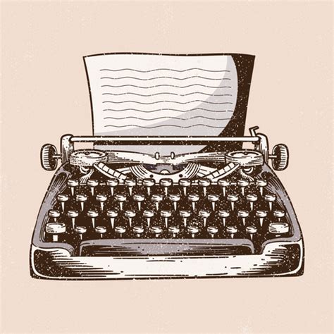 Typewriter Illustration 214920 Vector Art At Vecteezy