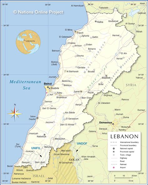 Carte Du Liban Plusieurs Cartes Du Pays Du Moyen Orient