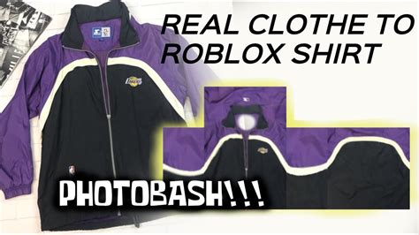 Realistic Clothe Photobash Into Roblox Shirt Using Photopea Youtube