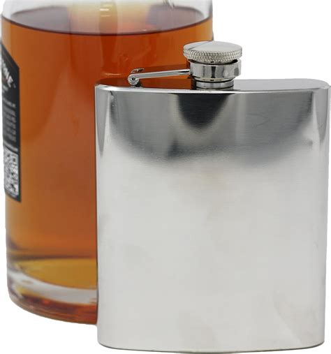 6 Oz Pocket Hip Alcohol Liquor Flask In Shiny Print Made