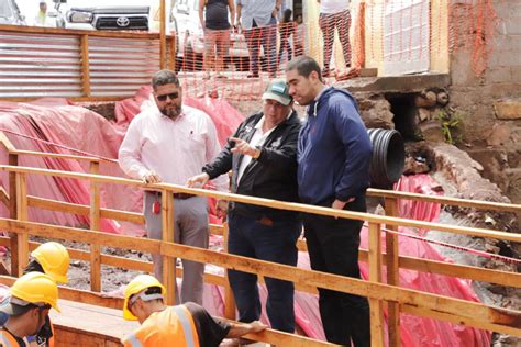 Alcalde Aldana Inspeccionan Los Avances De Las Obras De Mitigación Que