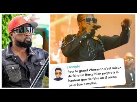 Réclamation Ya Fans Werrason Pona Retour Ya Concert na poto YouTube