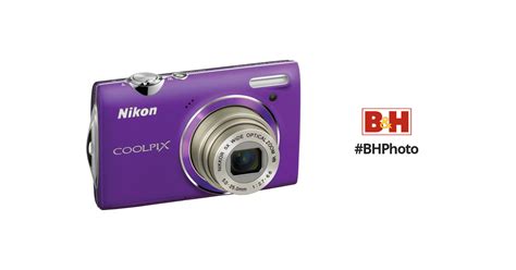 Nikon CoolPix S5100 Compact Digital Camera Purple 26224 B H