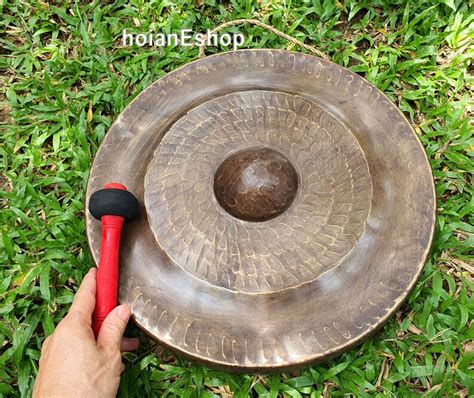 16 Brass Gong Handmade Vietnamese Brass Gong Etsy