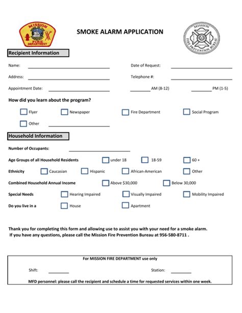 Smoke Detector Templates Pdf Download Fill And Print For Free Templateroller