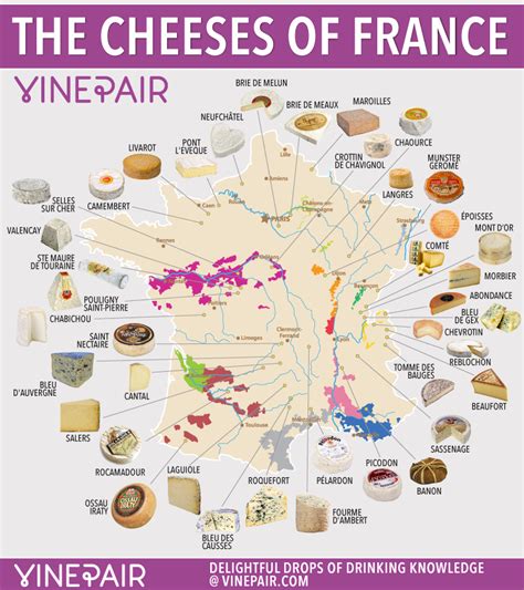 French Cheese Map Iconic French Cheeses In France