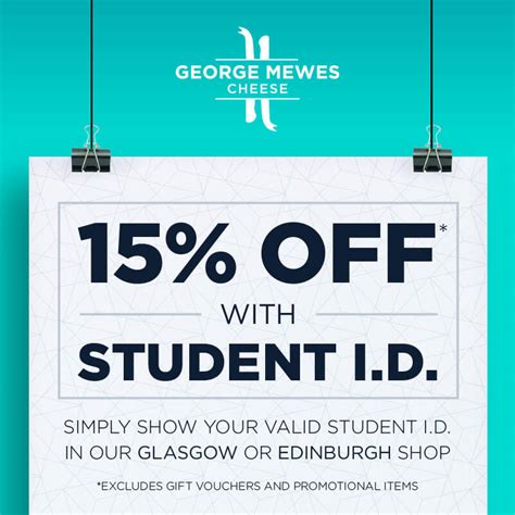 Student Discount Voucher | Buy cheese online at George Mewes Cheese