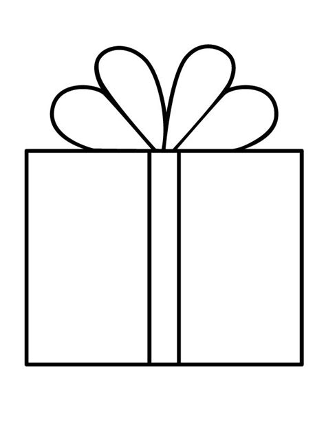 Present Template Christmas Present Coloring Pages Christmas T