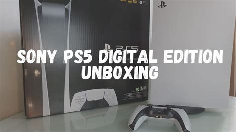 PS5 Digital Edition Unboxing 2021 Sony PlayStation 5 YouTube