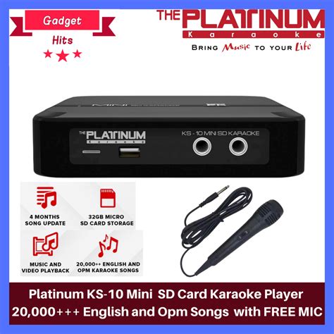 Platinum Ks Mini Sd Card Karaoke Player With English And