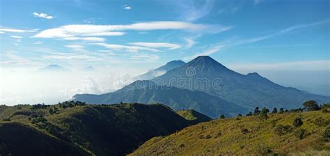 Mount Sindoro Sumbing Central Java Editorial Photo Image Of Java