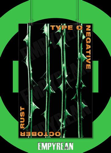 Type O Negative October Rust Lp Album Poster Art Print Ebay