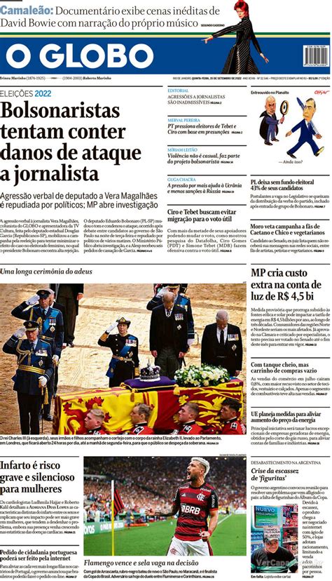 Capa O Globo Domingo 12 De Novembro De 2017