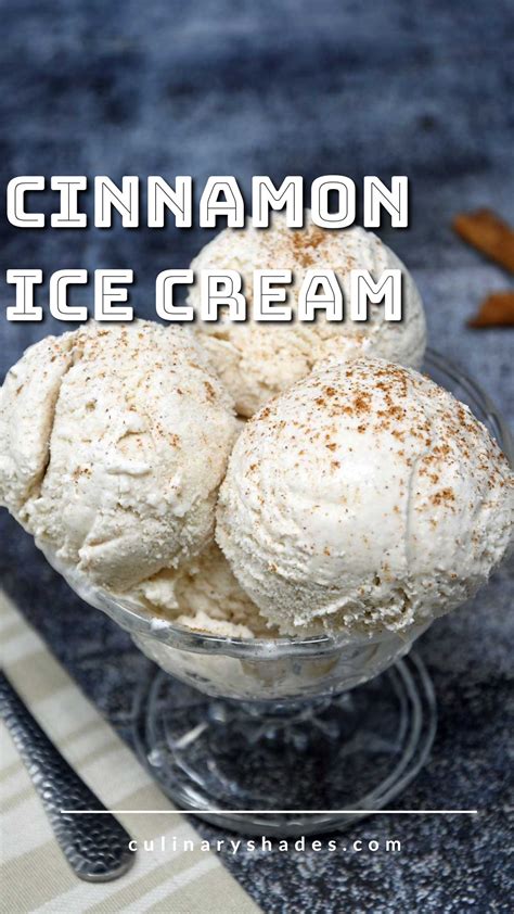 Cinnamon Ice Cream Culinary Shades