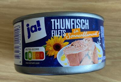 Thunfisch Filets in Sonnenblumenöl Ja 195 g