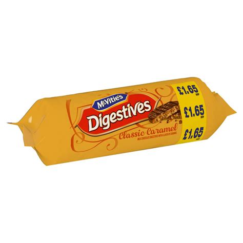 McVities Digestives Classic Caramel Biscuits 250g Britannia Lk