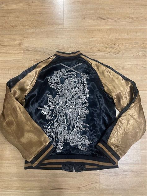 Vintage Embroidery Sukajan Reversible Jacket Men S Fashion Coats