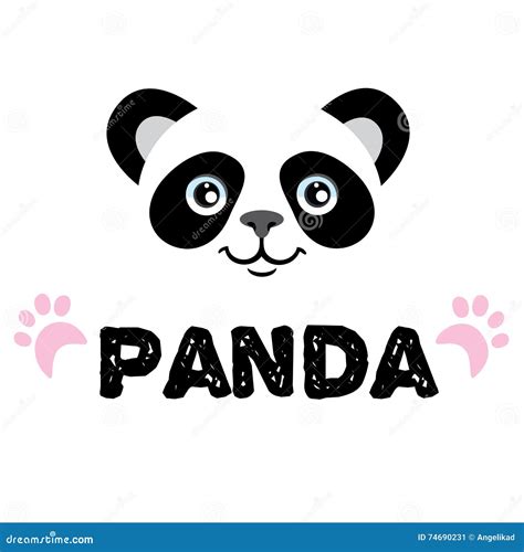 Panda Logo Stock Vector Illustration Of Logotype Mammal 74690231