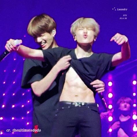 Jikook Kookmin Bts Jimin And Jungkook Abs Day