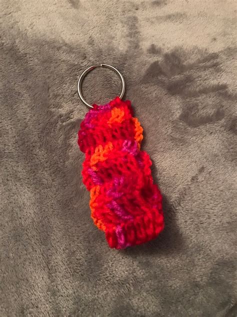 Crochet Wristlet Keychain Etsy