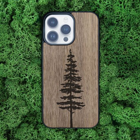 Fir Tree Real Wood IPhone Case For 14 14 Plus 14 Pro Max IPhone 13