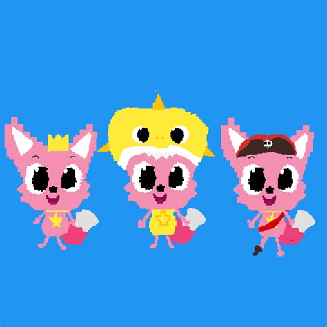 Pixilart Pinkfong Baby Shark 8 Bit By Madelyne Me