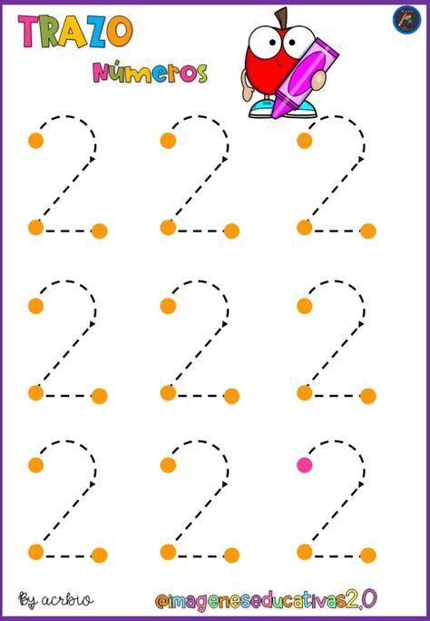 The Number Two Worksheet For Numbers To