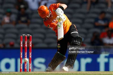 Josh Inglis of the Perth Scorchers bats during the Men's Big Bash ...