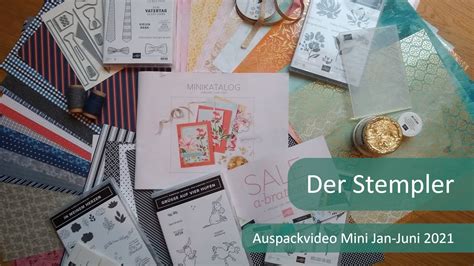 Auspackvideo Minikatalog Jan Juni Der Stempler Stampin Up