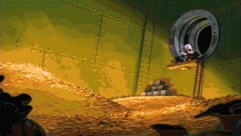 Scrooge Donald Duck GIF - Scrooge Donald Duck Swimming In Money ...