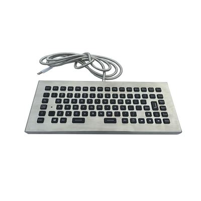 Waterproof Illuminated Metal Keyboard With Touchpad And Led Backlit Keys