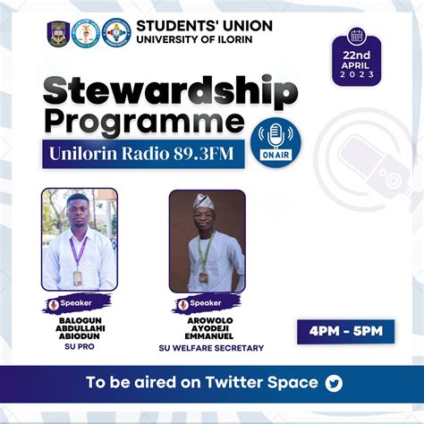 Unilorin Su On Twitter Join The Su Officials Live On Unilorin Radio