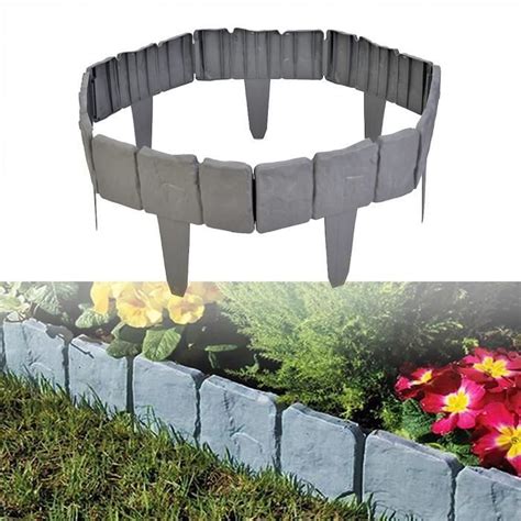 Bordure De Paysage De Jardin Sans Creuser Cl Ture En Plastique De