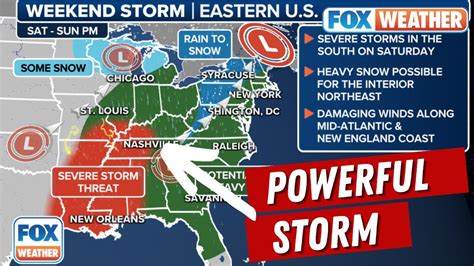 Massive Weekend Storm To Pummel Eastern Us With Heavy Rain Damaging Winds Snow Severe Weather