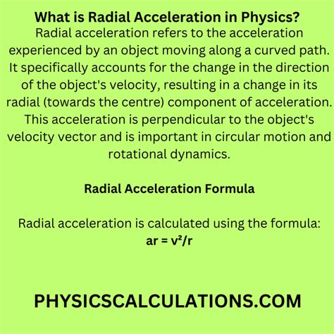 Radial Acceleration in Physics