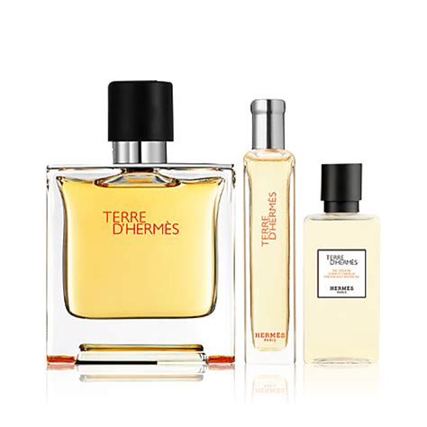 Hermes Terre Dhermes Set Edp 75 Ml Edp 15 Ml Body Shower Gel 40 Ml