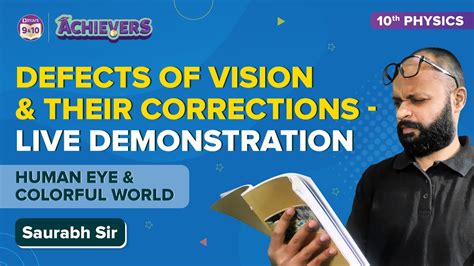 Defects Of Vision And Their Corrections Class 10 Science Human Eye And Colorful World Concepts