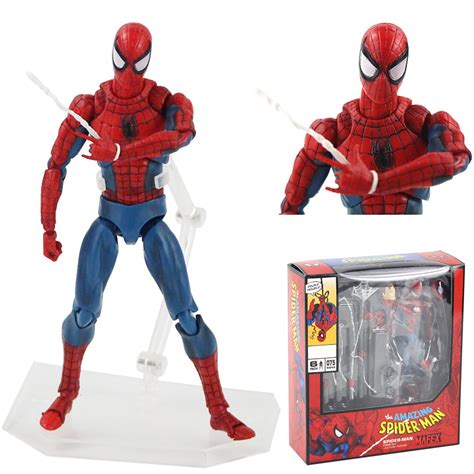 16cm Avengers Marvel Mafex 075 Homem Aranha 6 Quadrinhos Ver The