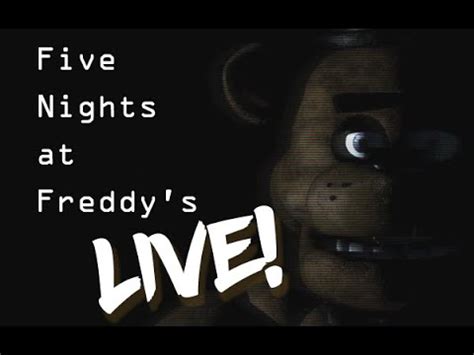 Fnaf Ao Vivo Livezinha Da Madrugada Youtube