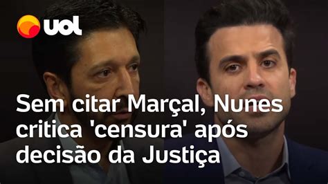 Sem citar Pablo Marçal Nunes critica censura após decisão da Justiça