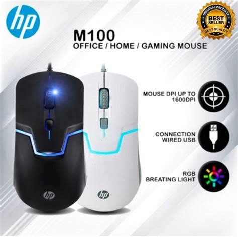 Jual Sks Cod Mouse Gaming Hp M100 Mouse Wired Kabel Usb Hp M100