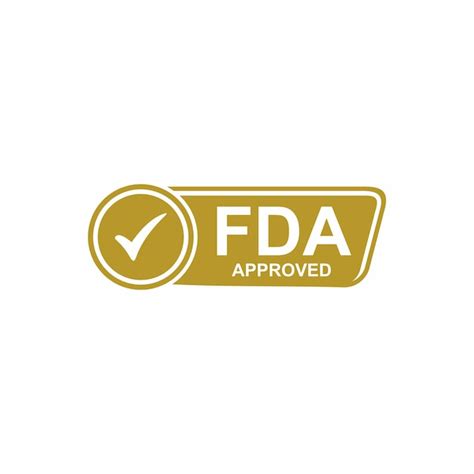 Premium Vector Fda Approved Food And Drug Administration Stamp Icon Symbol Label Badge