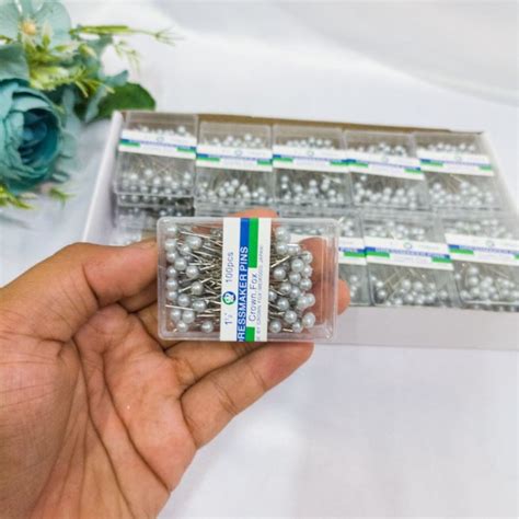 Jual Jarum Pentul Isi 80 100pcs Jarum Pentul Bok Mika Pentul Mutiara