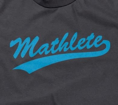 "Mathlete" Shirt @ That Awesome Shirt!