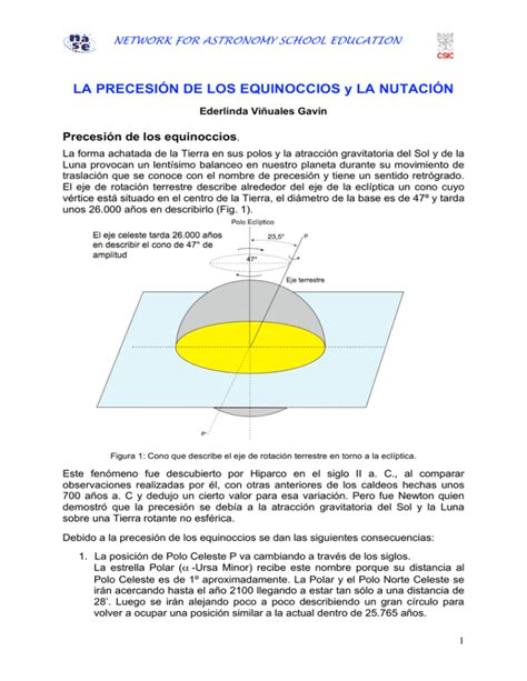 La Precesi N De Los Equinoccios Y La Nutaci N