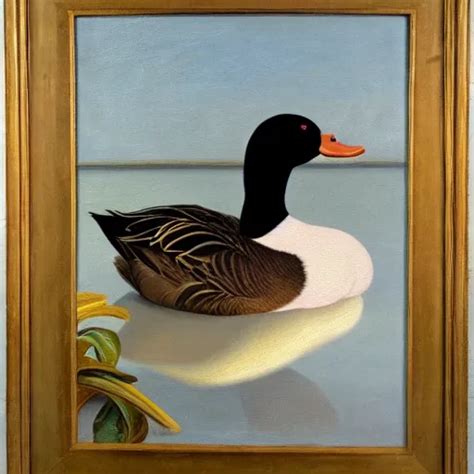 A Duck On The Prowl Oil Painting John Currin Stable Diffusion Openart