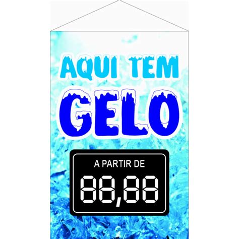 Banner Temos Gelos Prontinho Para Usar Tamanho X Shopee Brasil