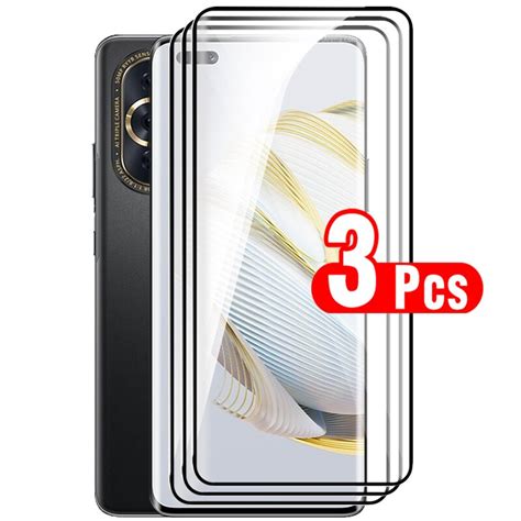 3pcs Full Curved Protective Glass For Huawei Nova 10 Pro 5g Screen Protectors Hauwei Nova10 Pro