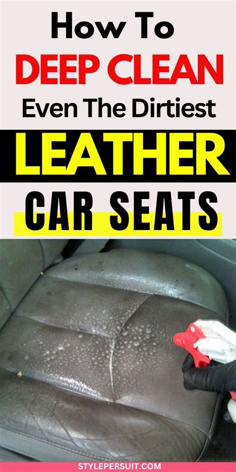 How To Clean Leather Car Seats The Right Way Cleaning Leather Car