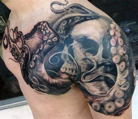 Octopus Chest Tattoo Designs For Men Oceanic Ink Ideas